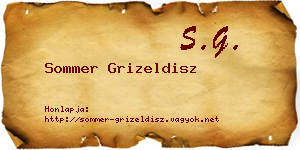 Sommer Grizeldisz névjegykártya